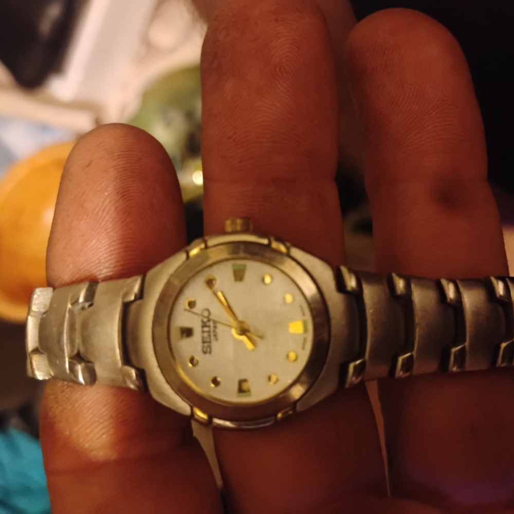 Seiko Silver and Gold Watch